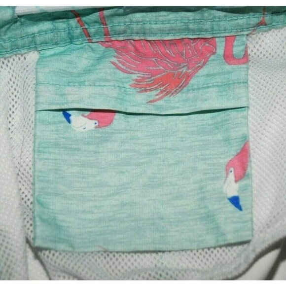 St. John's Bay Men's Swimming Trunks Size M Pockets Flamingos Elastic Tie Waist - Picture 6 of 8